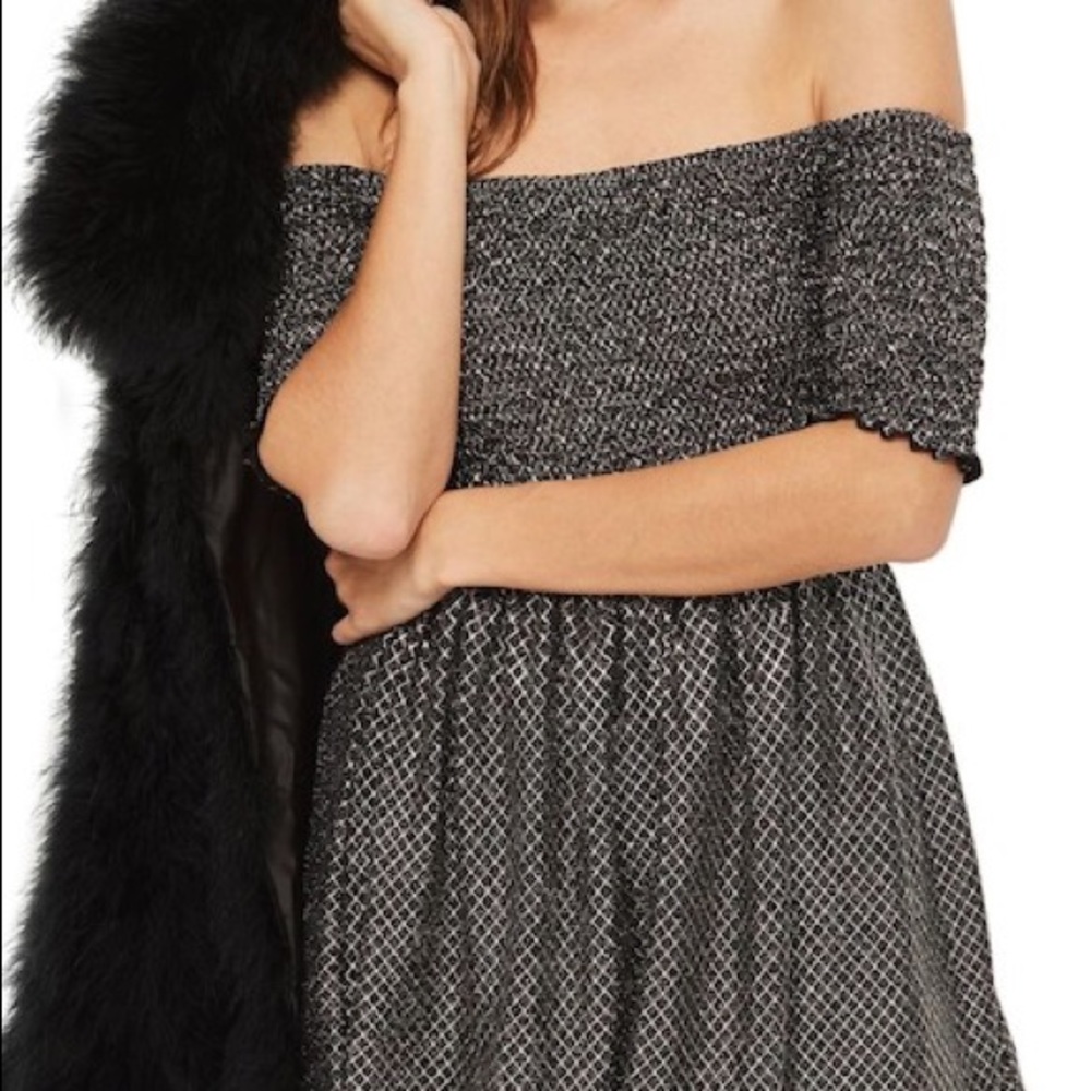 Smocked Off the Shoulder Dress | Topshop